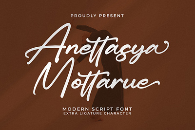 Anettasya Mottarue - Modern Script Font graphic