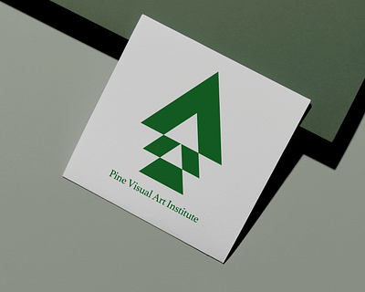 pine art institute art art instistute branding design graphic design illustration institute logo minooakbari