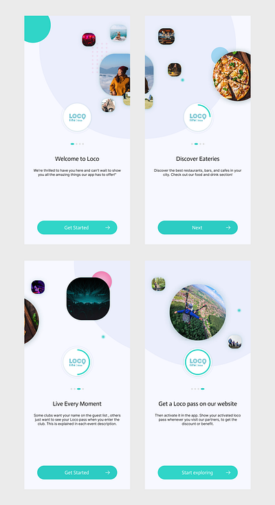 Onboarding Screens UI Design information architecture