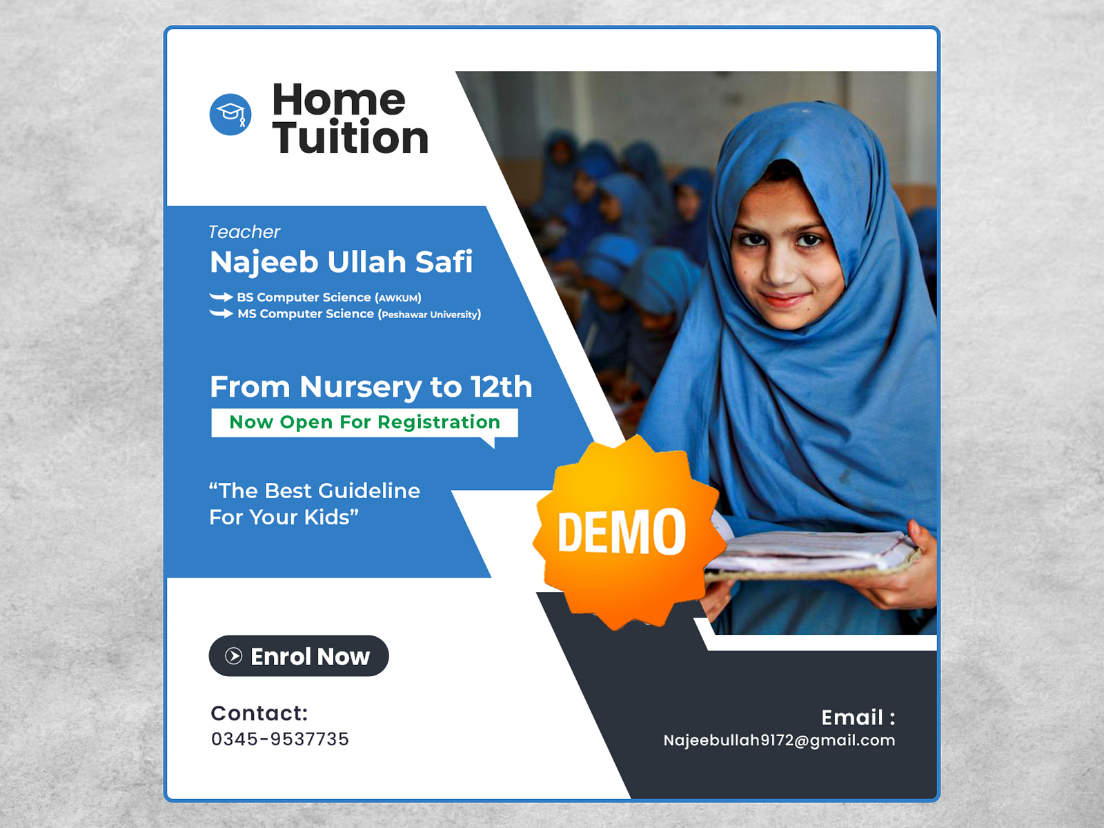 Home Tuition Advertisement | Social Media Post Design by Asad Ali on ...