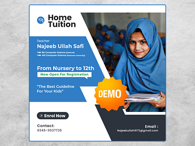 Home Tuition Advertisement | Social Media Post Design post design social media post design tuition design tuition post design