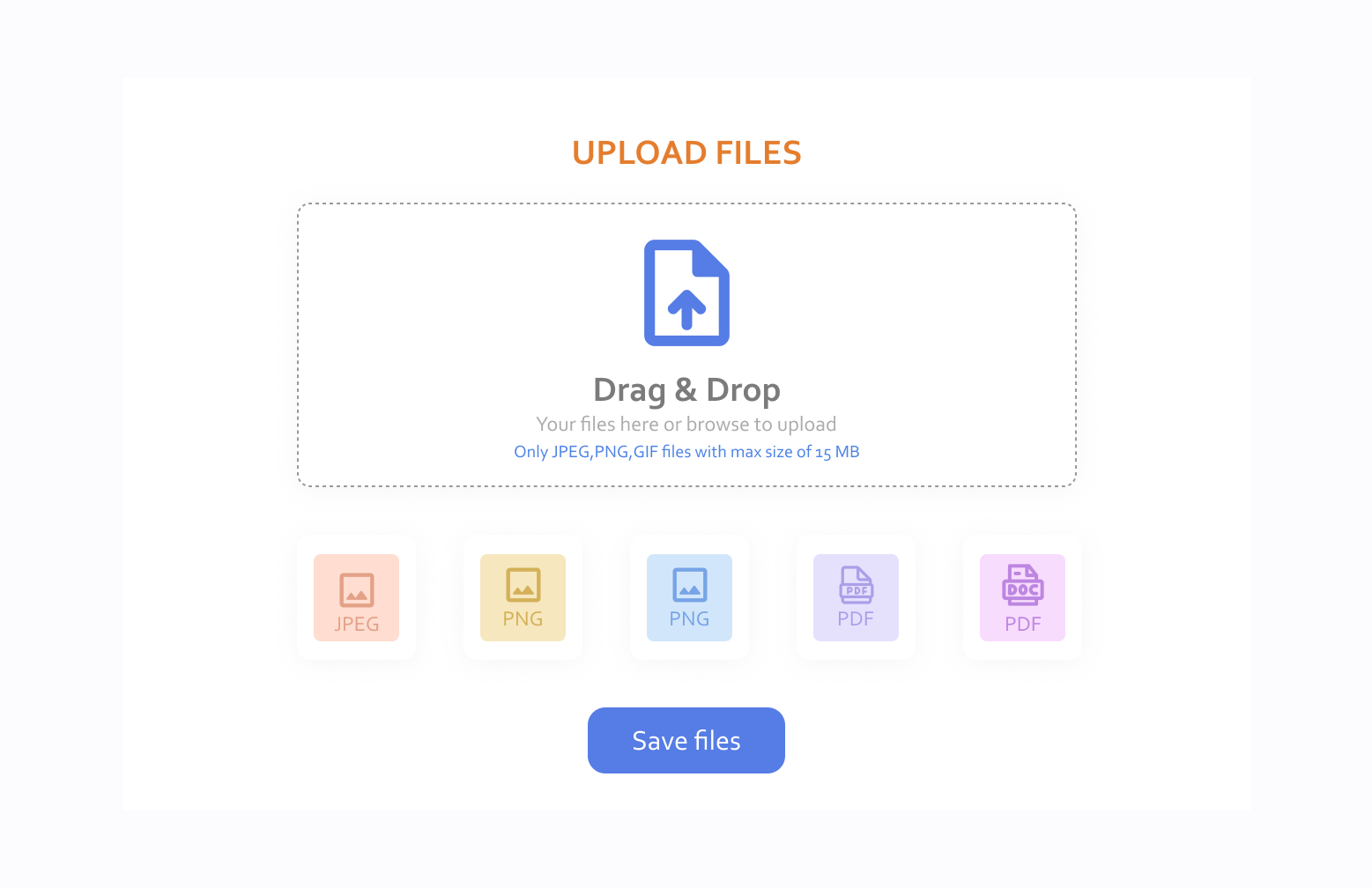 File upload|Daily ui challenge#31 by Quratulain Rafiq on Dribbble