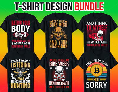 Best Selling T-Shirt Design Bundle branding design graphic design illustration logo tshirtdesign typography ui ux vector