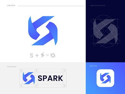 Spark Logo & Brand Identity a b c d e f g h i j k l m n app icon app logo brand identity branding branding design creative logo icon logo logodesign logomark minimal minimalist logo modern logo monogram o p q r s t u v w x y z s letter logo s logo spark logo tech logo