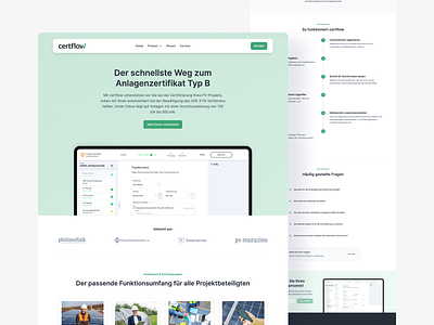 💚 Relaunch for certflow (Webflow) clean ui green landingpage startup ui ux webdesign webflow website