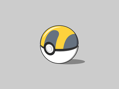 Ultra Ball ball graphic design illustration nintendo pokemon vector vector art vector illustration