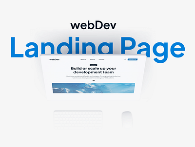 webDev - Tech Landing Page agency branding design development figma landing page mobile responsive ui ui design web web design website