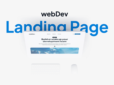 webDev - Tech Landing Page agency branding design development figma landing page mobile responsive ui ui design web web design website