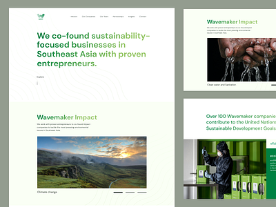 WaveMakerImpact VC capital design energy green solar sustainability venture website