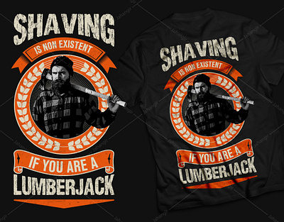 Lumberjack T-Shirt Design branding design graphic design illustration logo tshirtdesign typography ui ux vector