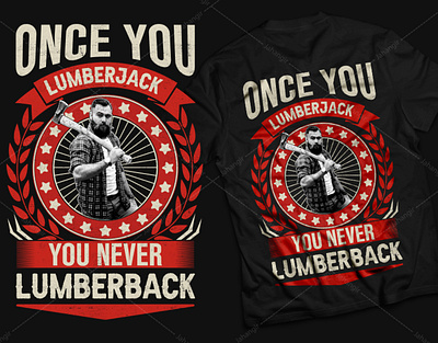 Lumberjack T-Shirt Design branding design graphic design illustration logo tshirtdesign typography ui ux vector