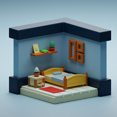 Bedroom 3d 3d design bedroom design graphic design illustration vector