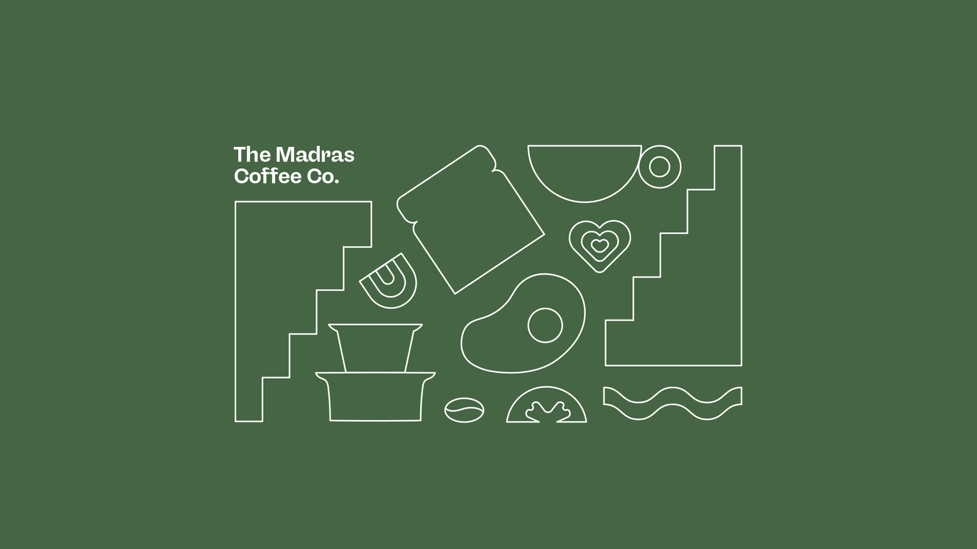 The Madras Coffee Co. - Branding & Packaging animation branding breakfast cafe branding coffee coffee bean coffee logo eco friendly filter coffee graphic design historic illustration indian coffee logo madras coffee menu design packaging restaurant social media ui
