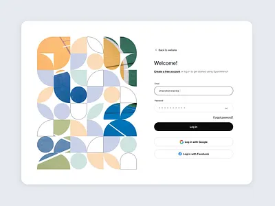 Login / Sign in page animation clean ui concept design dynamic illustration login motion design pattern product design responsive sign in ui