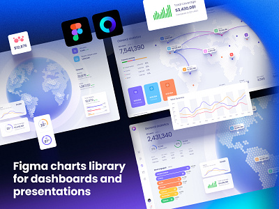 Orion UI kit – data visualization and charts templates for Figma 3d animation branding chart dashboard dataviz design desktop graphic design illustration infographic logo motion graphics statistic template ui