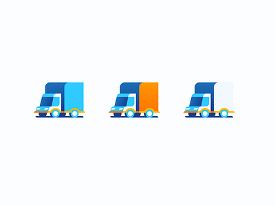 delivery truck | lenta | icon color variations color delivery figma flat gradient icon illustration lorry truck ui