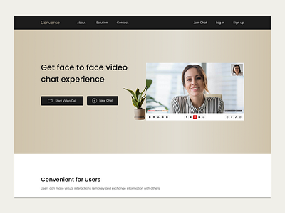 Saas Landing Page saas landing page ui design ux design video conferencing landing page video conferencing website