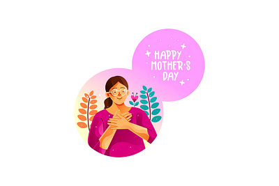 Happy Mothers Day Illustration parent