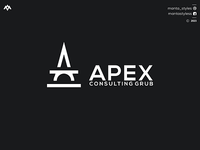 APEX a consulting logo a icon a lgoo branding design graphic design icon illustration letter logo minimal ui vector