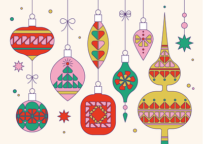 christmas card | prinzip adobe illustrator christmas decor flat graphic design holiday illustration logo new year ornament print