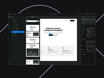 Prebuilt layouts in web builder builder no code tool ui web builder websites wysiwyg ycode