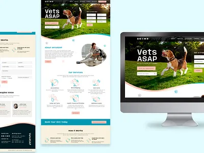 This is a online local Vet Clinic flat web