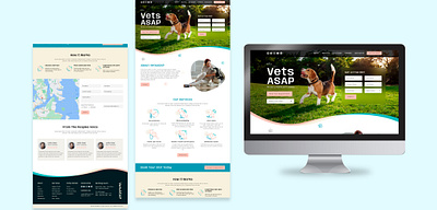 This is a online local Vet Clinic flat web