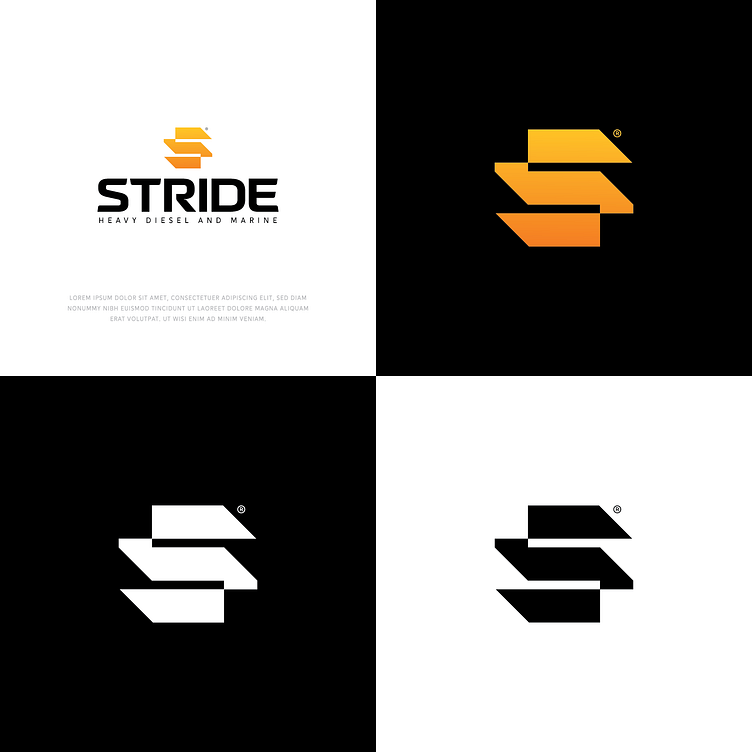 Edgy modern S logo for Stride by Shoaib Admi Shuvo on Dribbble