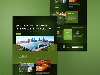 Solar Panel Landing Page company design energy header hero landing page panel product solar ui web website