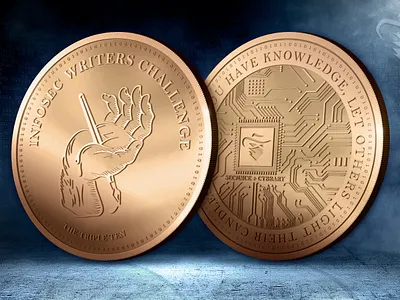 Cybersecurity Challenge Coin coin creative cyber design high tech illustration