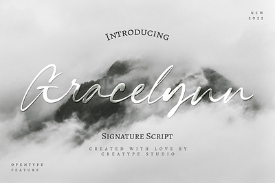 Gracelynn Signature Script fashion