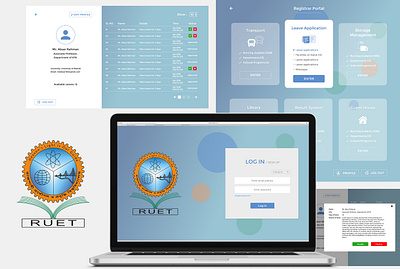 Admin Redesign RUET academic admin design figma portal ui web ui website
