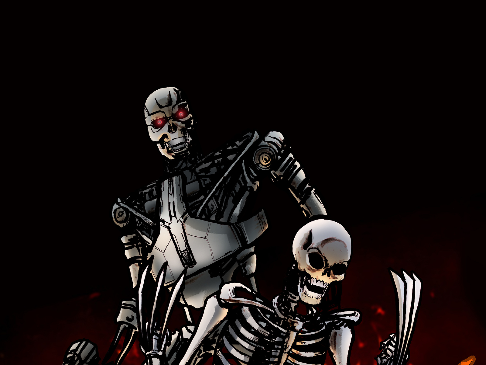 T - 800 & Wolverine Adamantium Skeleton by 4l4n17 on Dribbble