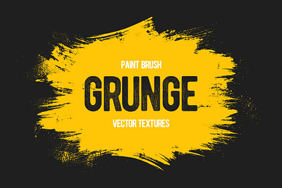 Paint Brush Grunge Textures abstract art background black brush grunge illustration landing landing page paint poster strokes texture urban wallpaper website yellow