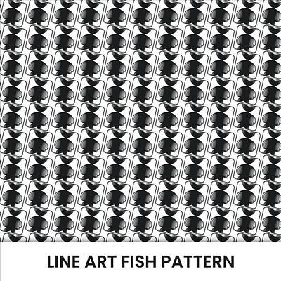Abstract Fish Pattern 3d abstract background design fabric fish fishing pattern line forming pattern print textile