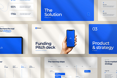 Pitch deck startup template - Nice style design pitch deck powerpoint roadmap startup template