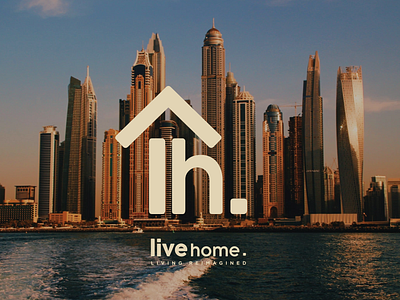 Live Home branding concept design home live logo services uae