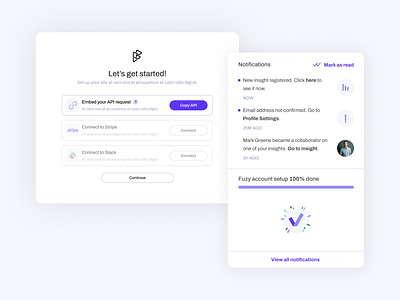 User Onboarding Screens desktop app interface notifications notifications ui onboarding onboarding finished onboarding process onboarding steps profile setup setup step by step ui user interface user onboarding ux