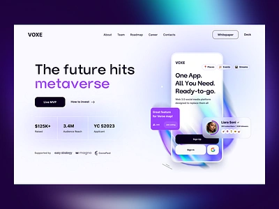 VOXE - Web 3.0 Social Media Case Study crypto wallet platform social media ui ux web web 3 web 3.0 web app web app design web application web application design web design web marketing web platform web ui web3 webdesign webpage website