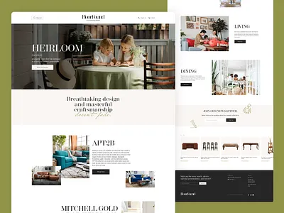 Furniture Website Design e commerce elegant website furniture furniture website graphic design homepage homepage design landing page landing page design luxury e commerce luxury website online store ui ux web design web store