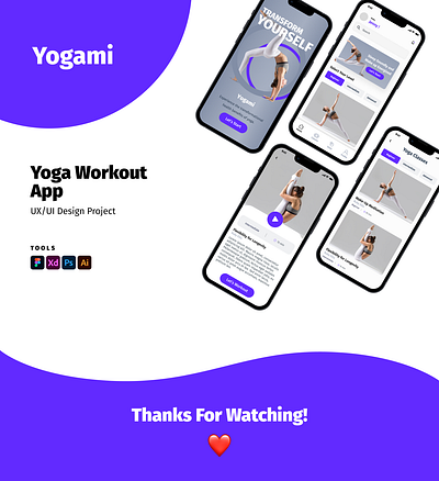 Yoga App app classes design figma fitness graphic design health sport training ui ux yoga