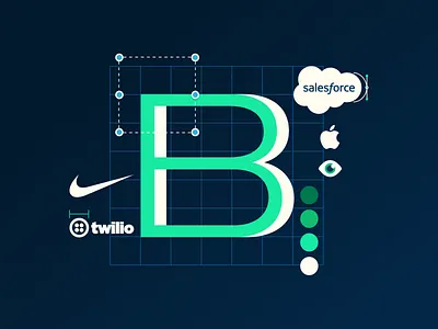 "Brand" Blog Post Graphic blog header blog post blog post banner blog post header brand branded graphic branding color palette graphic design letter b neon shades type typography typography graphic