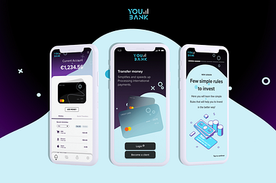 YOU BANK adobe adobexd app bank bankapp bankingapp design desktop figma graphic design ipad mobile ui uidesign ux uxdesign