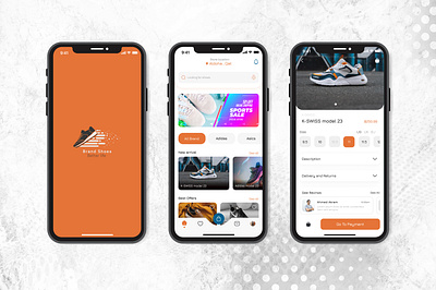 Brand Shoes - Mobile App UI 3d adobe xd animation app branding design figma graphic design illustration logo motion graphics ui