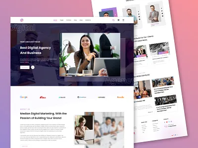 Digital Agency Web animation branding graphic design ui