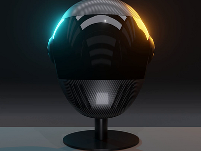 Aerodynamic helmet 3D design 3d modeling aerodynamic blender eevee game assets game props helmet rendering