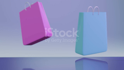 3D rendered "Shopping" looping social media content 3d animated 3d looping animation 3d motion graphics loop loopable looping shopping social media content