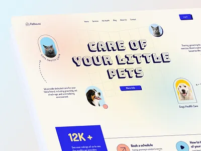 Pethouse cat creative dog minimal neobrutalism pet petcare petshop petstore ui ux webdesign