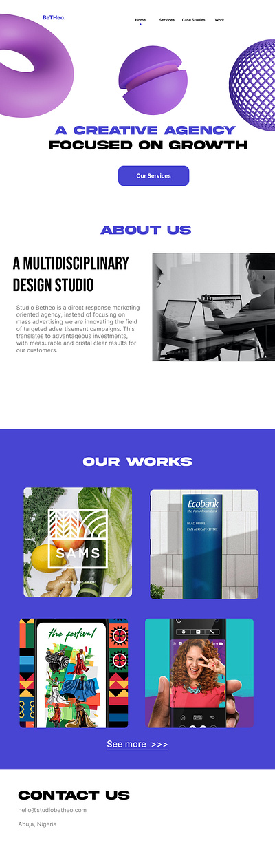 Digital Agency Website Design 3d product design uiux web design