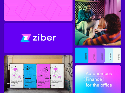 Ziber Logo 2d adobe brand identity branding clean design concept concept design desing illustration logo logo design